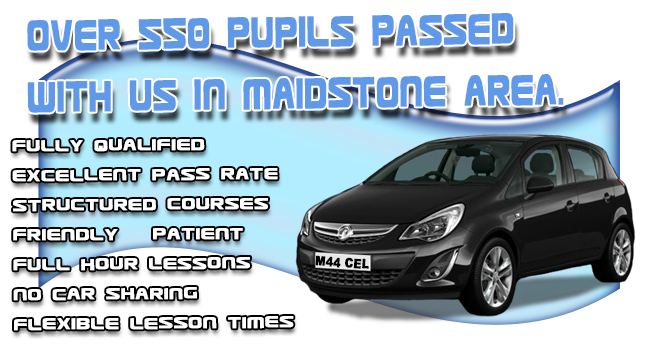 Driving lessons MaidstoneKingshillSutton ValenceLenhamCoxheathBarmingAylesford with Pass With Marcel